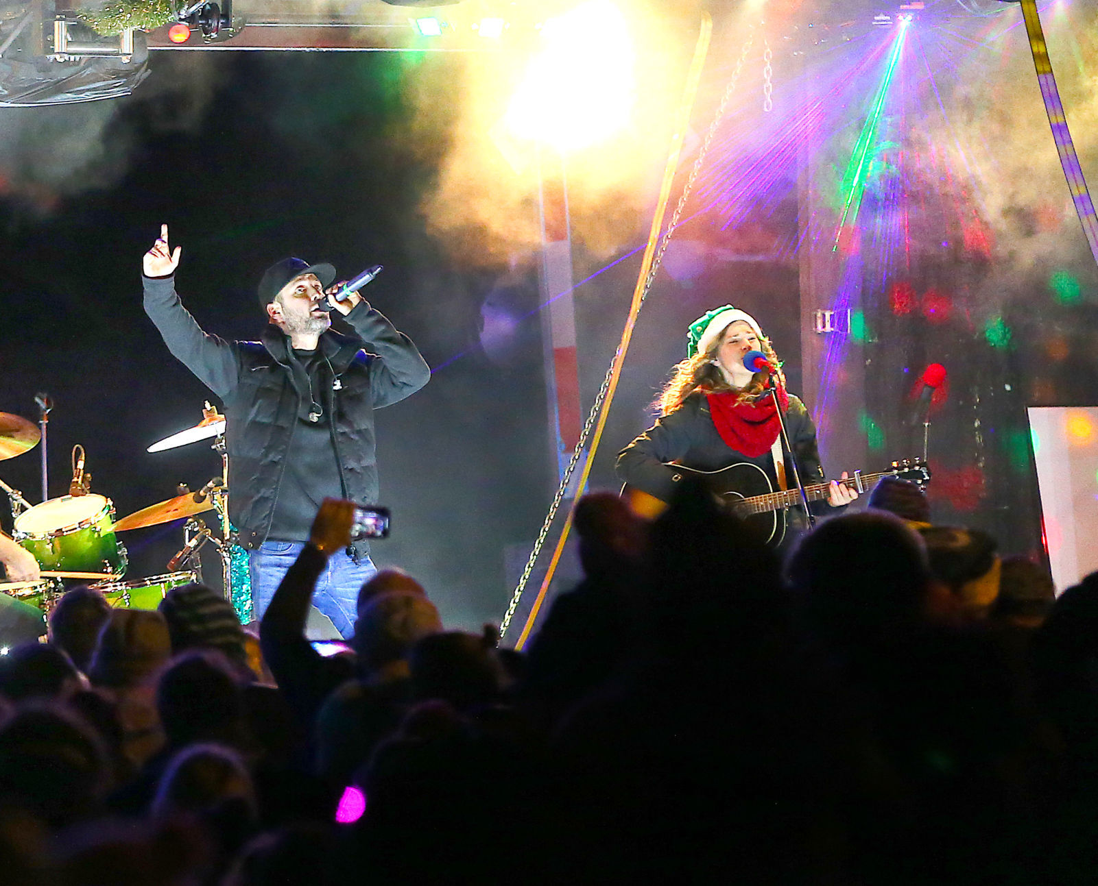 Holiday Train stop in Tomah